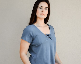 PDF sewing pattern SONIA, knot t-shirt