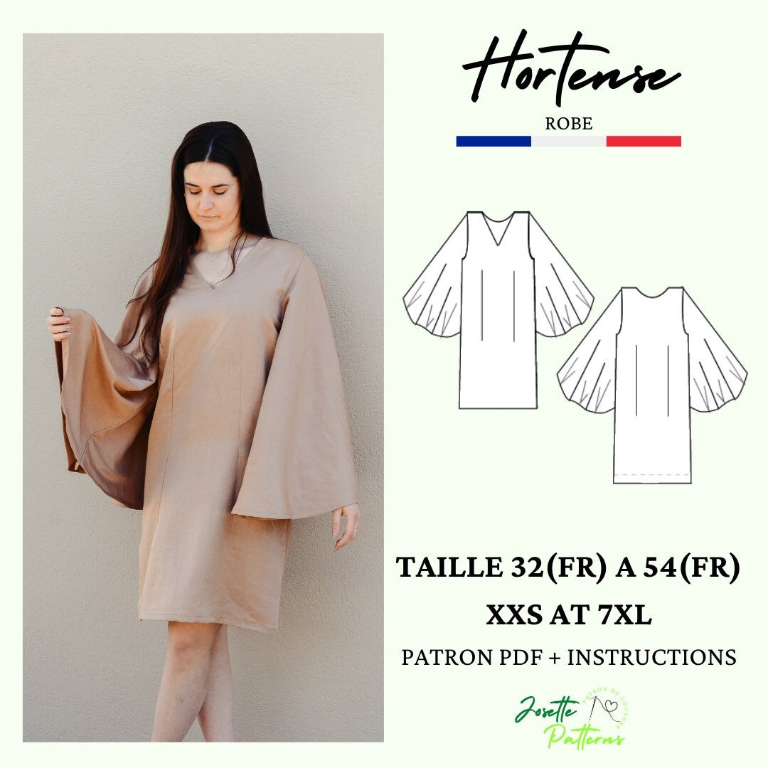 Hortense - Womens Dress - Josette Patterns Hortense - Womens Dress - Josette Patterns