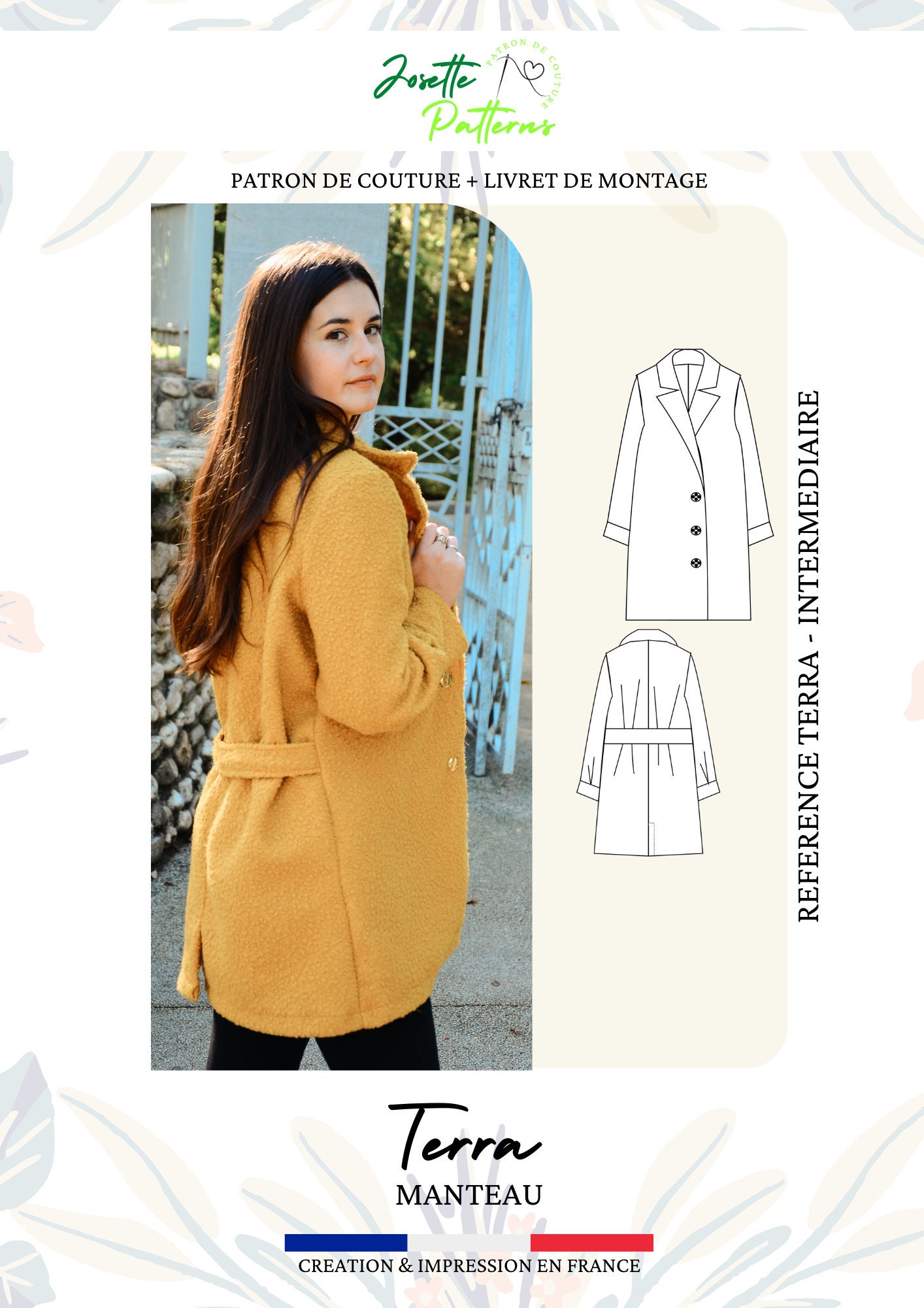 Terra - Womens Jacket - Josette Patterns Terra - Womens Jacket - Josette Patterns