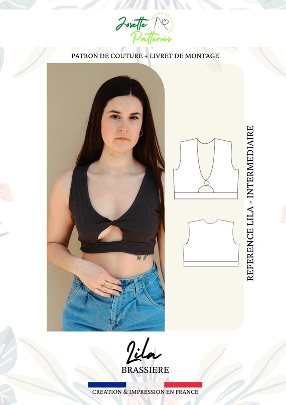 Lila - Womens Bra / Top - Josette Patterns Lila - Womens Bra / Top - Josette Patterns