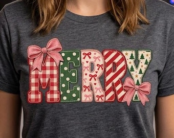Retro Merry Christmas PNG Bundle: Santa, Tree Outline, Polka Dots, Distressed Holiday Aesthetic Xmas Sublimation Clipart