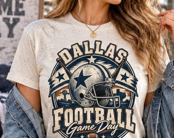Retro Football PNG, Game Day Sublimation Design (Digital Download)