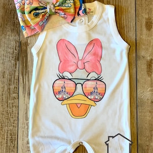 Daisy Baby Tank Romper Set / Baby Romper Shorts / MK Magic Outfit