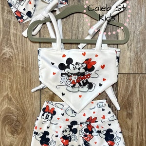 Minnie Love Magic Kingdom Baby or Toddler Set / Baby Bummies / Biker Shorts / Magic Outfit