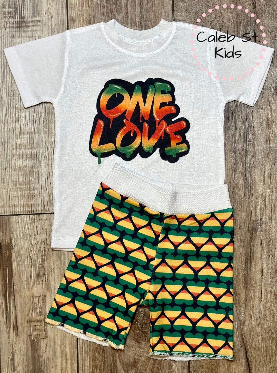 One Love Rasta Baby or Toddler Boy Set / Baby or Toddler Boy Shorts ...