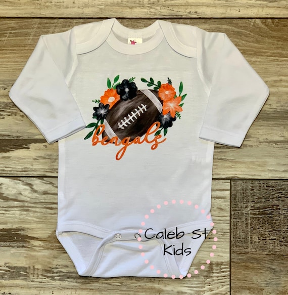 Bengals Baby Bell Set / Bengals Football Pants / Bengals Bodysuit /  Cincinnati Bengals Baby Outfit 