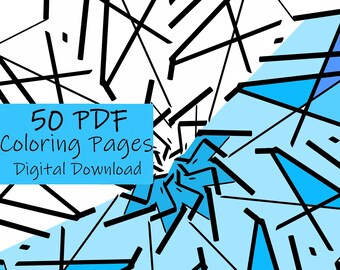 50枚のPDFぬり絵、心を落ち着かせるために