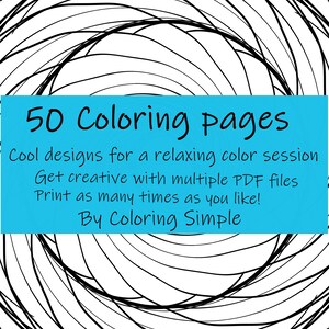50 Relaxing Coloring Pages