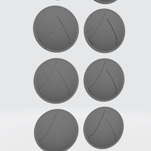 10 Spartan Shields with Lambda Symbol For 28/32mm scale wargaming