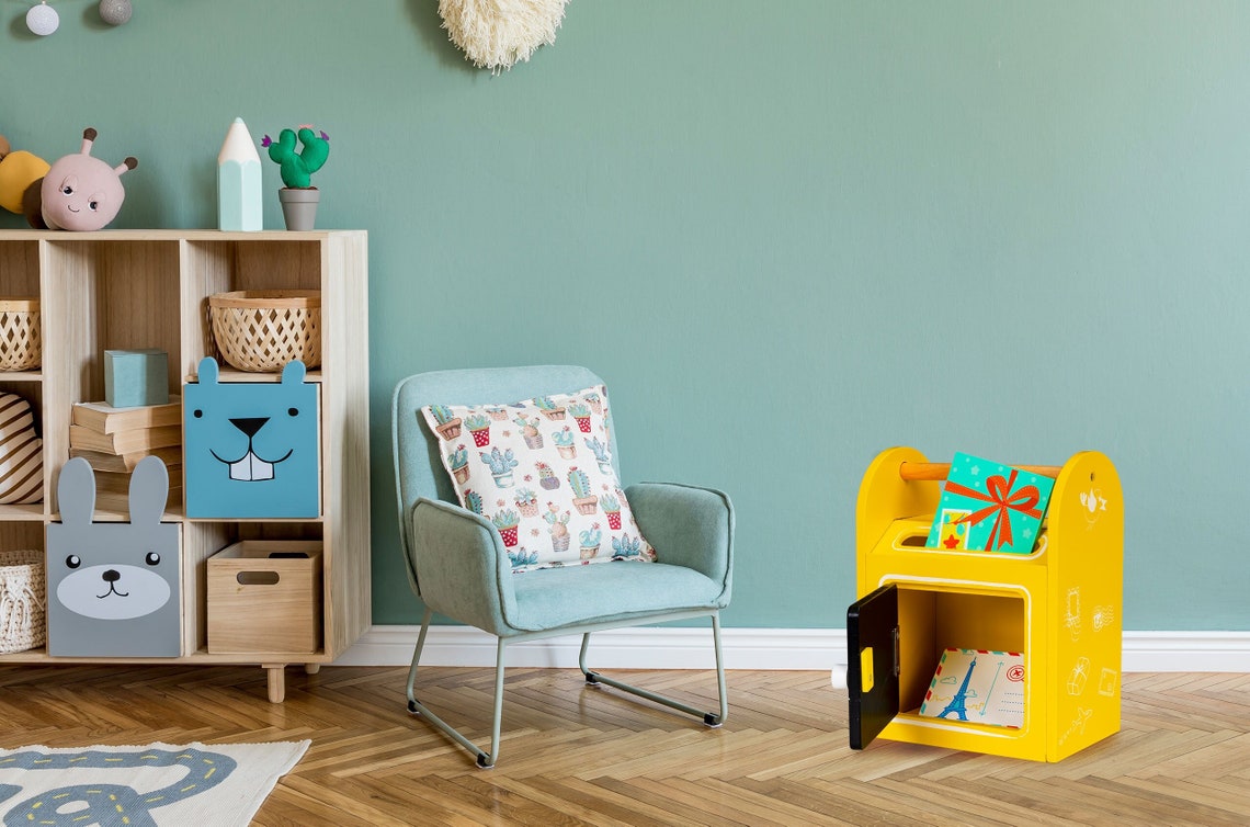 Letterbox Toy for Kids Toy Wooden Mailbox Letterbox Toy Etsy