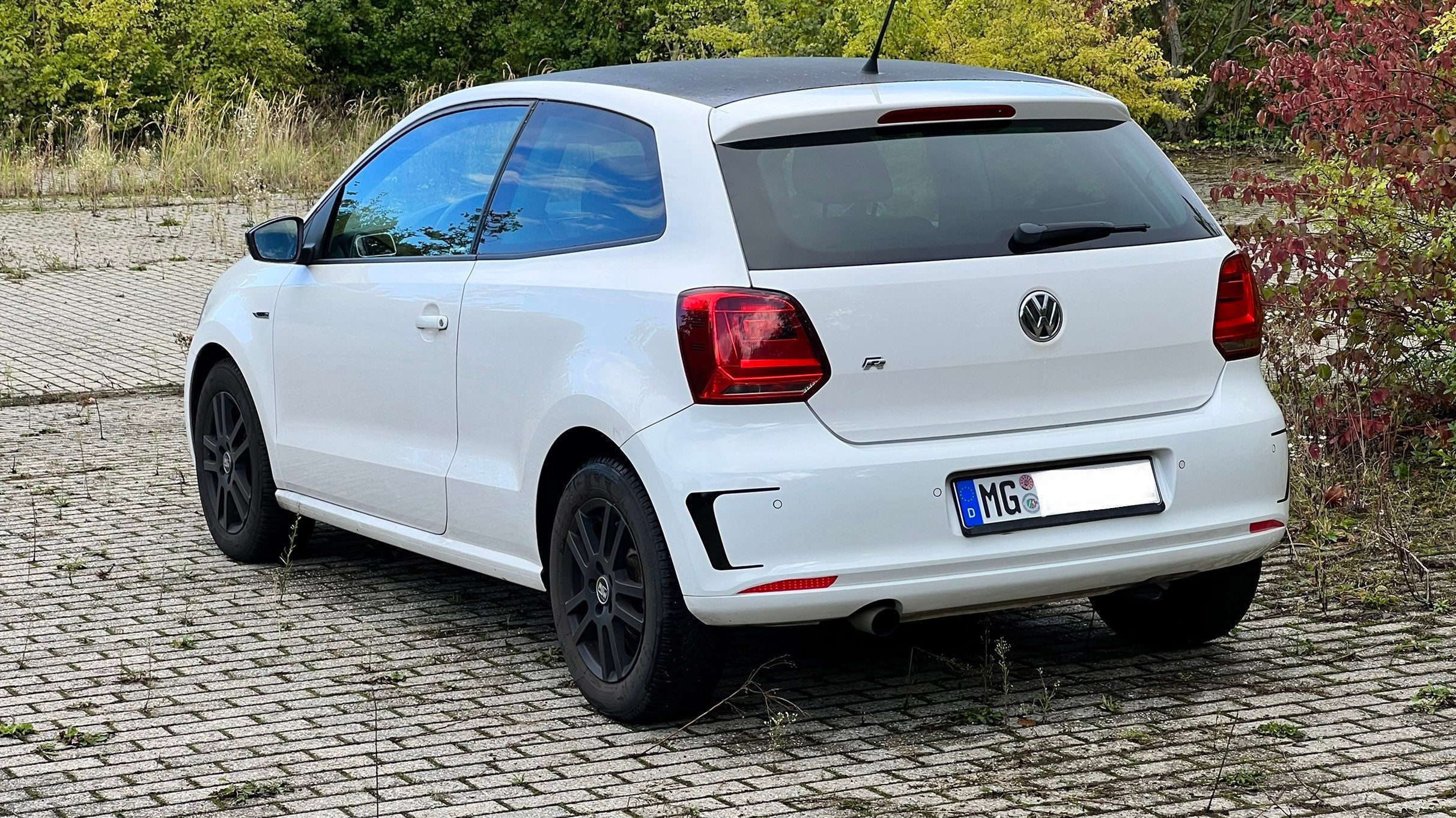 New Variant Made of 3D Film VW Polo / Golf WRC Rally Style Sticker R Look  GTI Rear Bumper Black Matt 