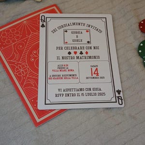 Invitación de boda temática