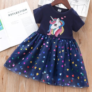 Unicorn Birthday Outfit Unicorn Girls Birthday Dress - Etsy