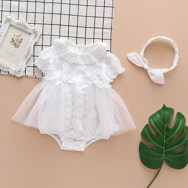 Lace Baby Romper Etsy