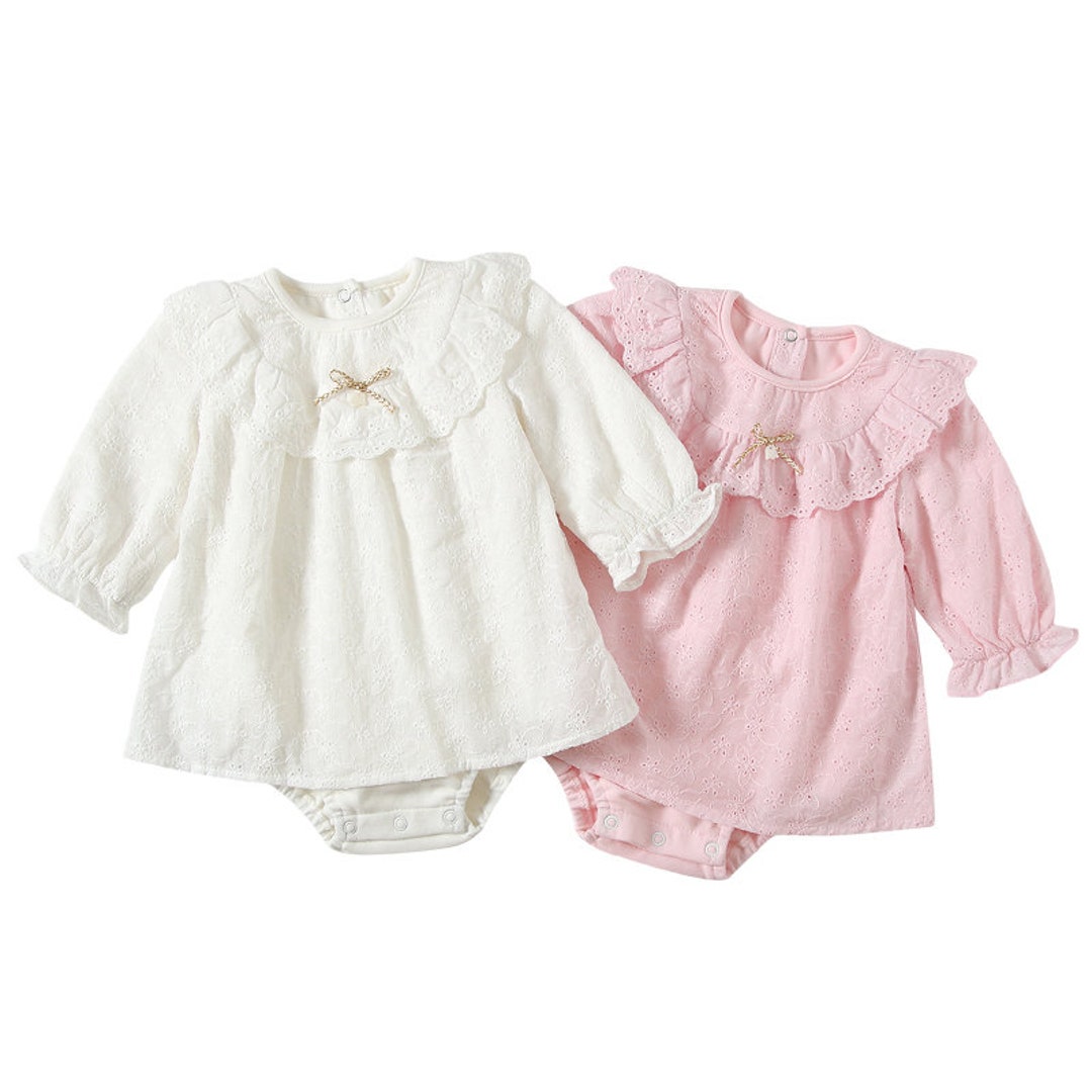 Baby Girl Boho Romper Boho Lace Romper Baby Girl Cake Smash Etsy