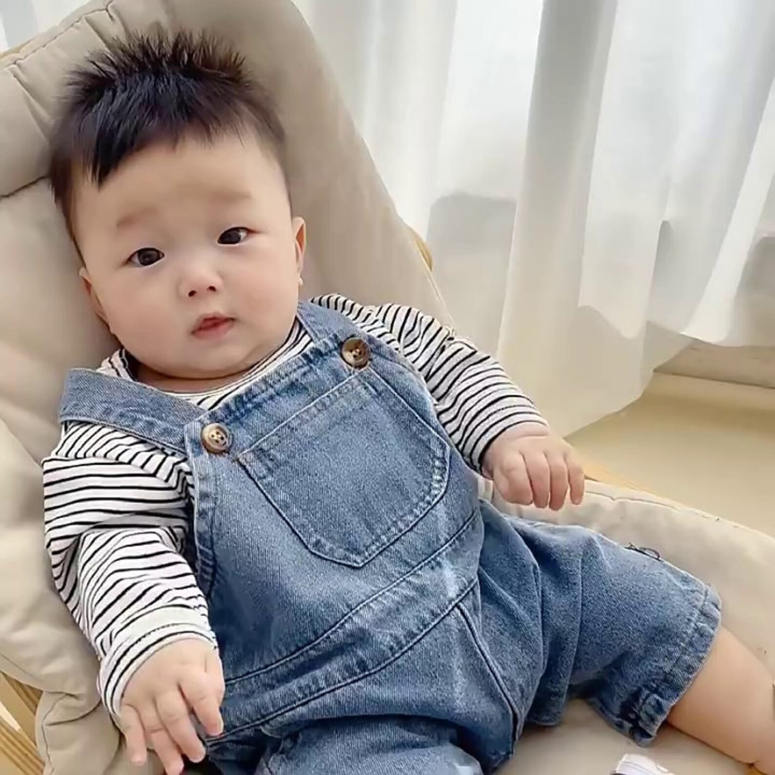 Newborn Baby Boy&girl Denim Jumpsuit Baby Pocket Overalls Etsy