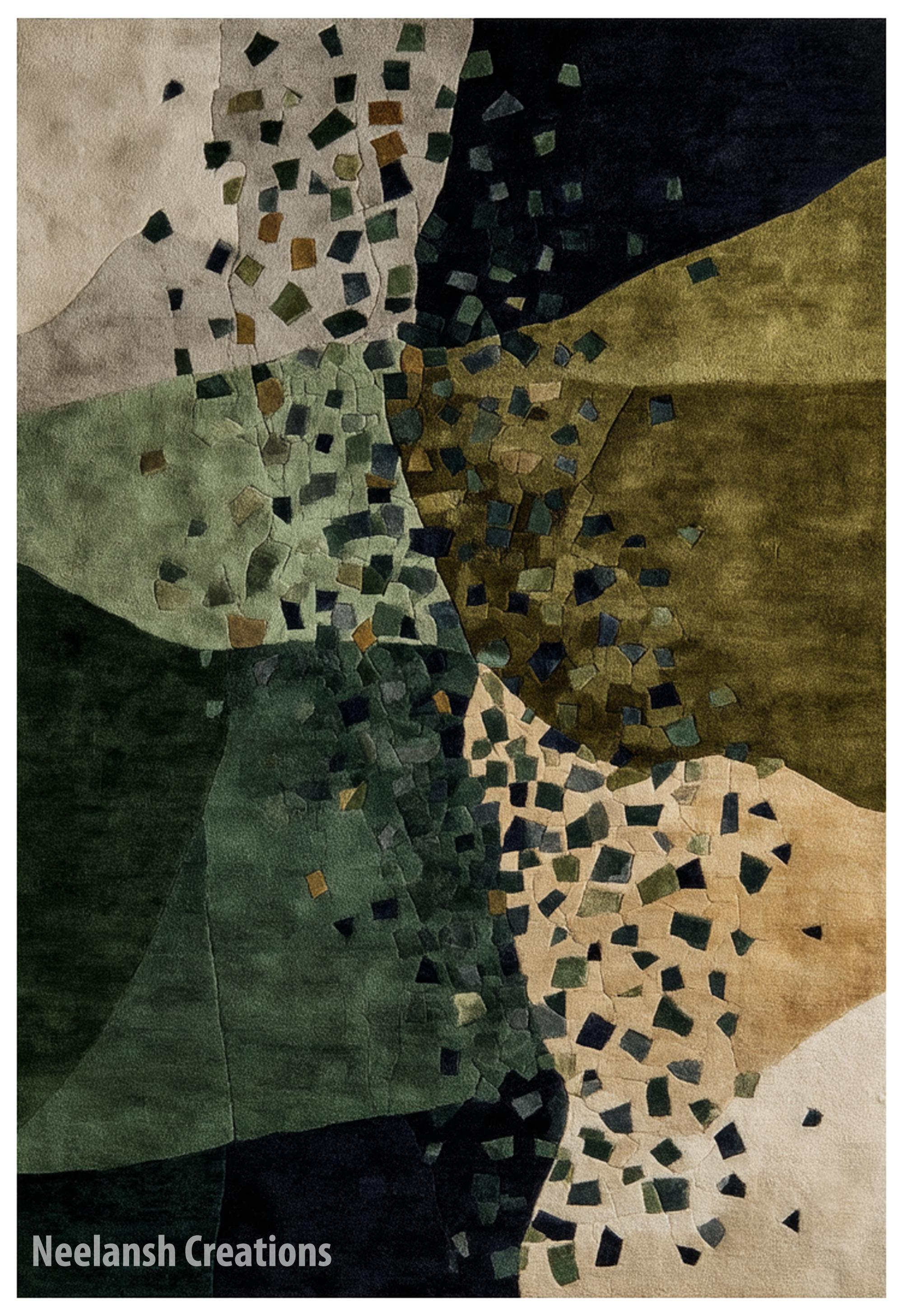 Handmade Abstract Wool Rug 8x10 – Modern Living Room Carpet - Etsy