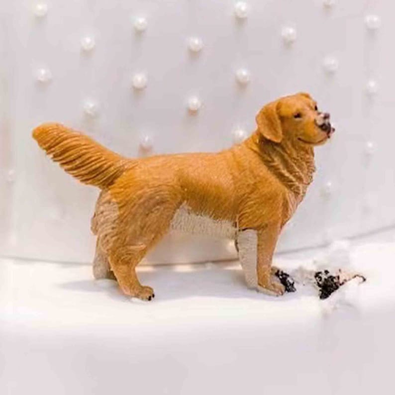 Dog Wedding Cake Topper Pet Caketopper Pets Birthday Etsy