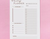 Daily planner - planner - planning - pdf - print planner - digital
