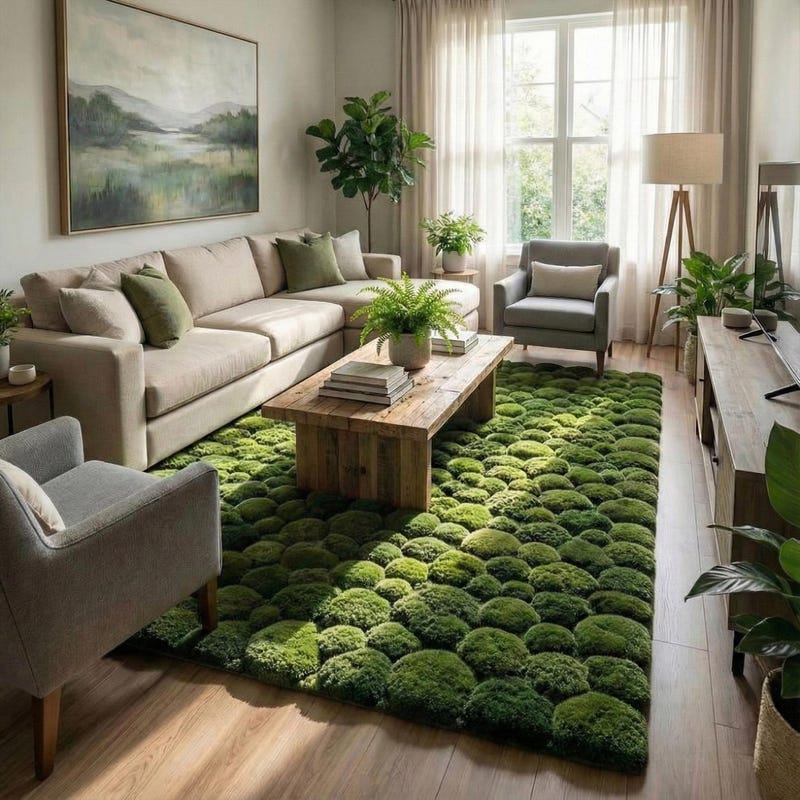 Moss Rug - Etsy