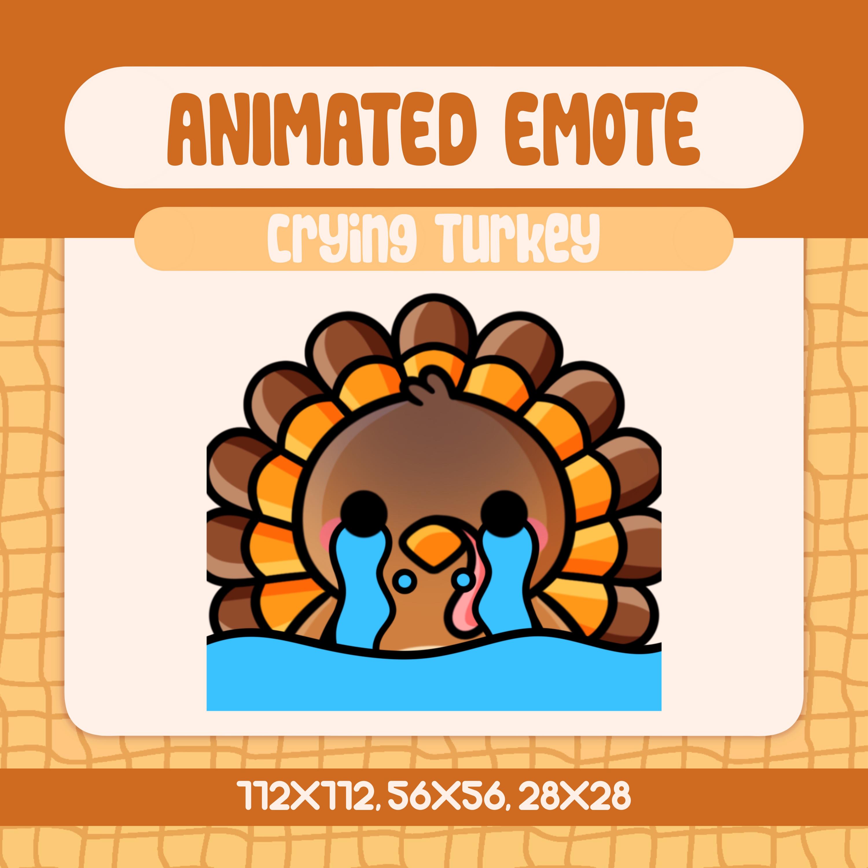 Kawaii Crying Turkey Animated Twitch Emote (digital Download) - Etsy