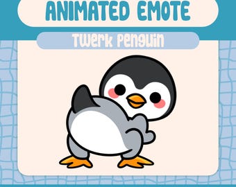Kawaii Twerking Penguin Funny Dance Winter Animal Reaction Streamer Moment