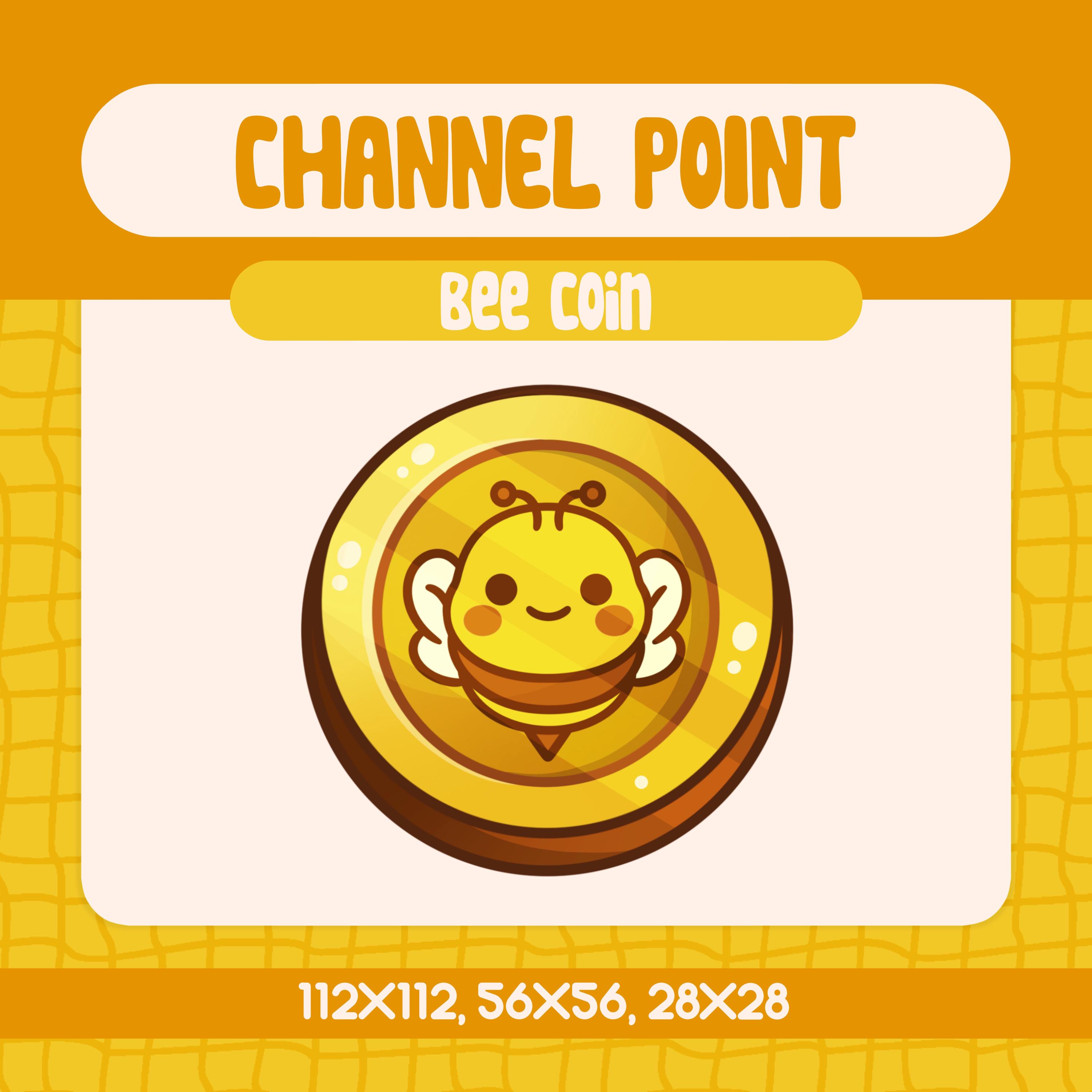 Kawaii Bee Coin Emote, Cute Twitch Channel Point Icon (digital Download) -  Etsy