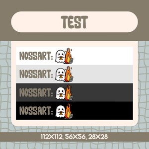 Chilling Ghost Animated Emote for Twitch and Discord, Kawaii Ghost with Coffee and Burning Laptop for Spooky Season and Halloween Streams