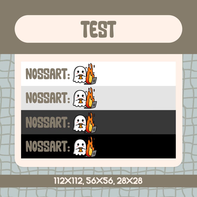 Chilling Ghost Animated Emote for Twitch and Discord, Kawaii Ghost with Coffee and Burning Laptop for Spooky Season and Halloween Streams