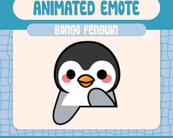 Kawaii Bongo Penguin Animated Music Reaction
