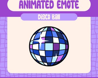 Emote de bola de discoteca animado para Twitch, recursos para streaming (descarga digital)