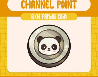 Panda Coin Channel Point Emote for Twitch/Kick (Digital Download)