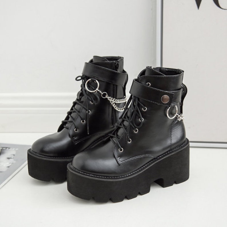 mens platform boots goth