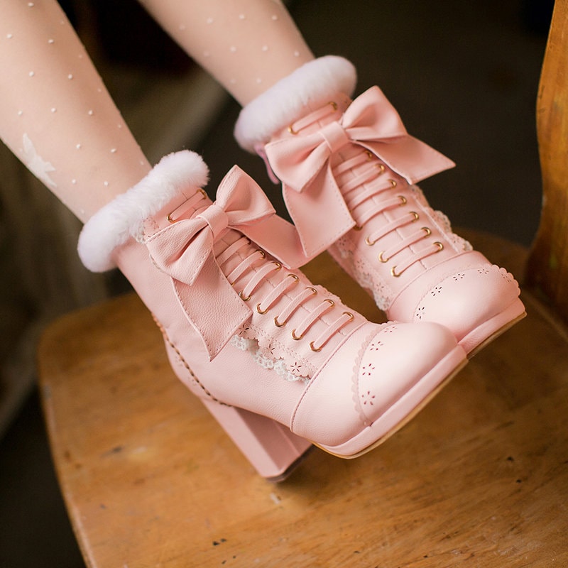 kawaii platform boots
