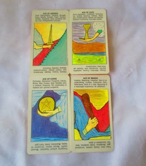 Vintage RARE DECK 1988 US Games Beginner Tarot
