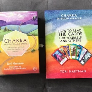 Chakra Wisdom Oracle Card Set & Matching Large Softcover Guidebook Tori Hartman