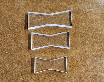 Acryl Holzbearbeitung Fliege Inlay Router Cutout Schablone 3er Pack