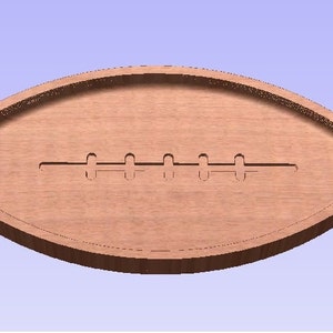 Digital CNC cut file for Football Shaped Snack Tray Catchall Tray Serving dish Charcuterie board I Svg I Dxf I Pdf I .crv