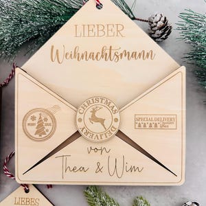 Lettre de Noël personnalisée pour liste de souhaits du Père Noël, lettre au Père Noël, liste de souhaits, lettre du Père Noël, liste de Noël