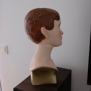 Schaufensterpuppe Mannequin Hutkopf artdeko 30s modren jugendstill Mode Büste eigenes Design PLA 3D Büste Handbemalt Retro Kopf Skulptur imagem 8