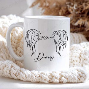 Arte lineal personalizado para orejas de mascota: Diseño de tatuaje conmemorativo para perro (archivo digital) imagen 9