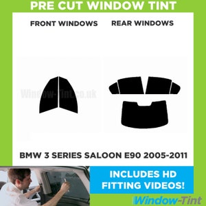 For BMW 3 Series 4-door Saloon E90 - 2005 to 2011 Pre Cut Car Window Tint Kit - Front/Rear/All Windows - Various Shades