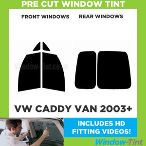 For VW Caddy Van - 2003 and newer Pre Cut Car Window Tint Kit - Front/Rear/All Windows - Various Shades
