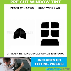 For Citroen Berlingo Multispace - 1998 to 2007 Pre Cut Car Window Tint Kit - Front/Rear/All Windows - Various Shades