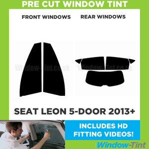 For SEAT Leon 5-door - 2013 and newer Pre Cut Car Window Tint Kit - Front/Rear/All Windows - Various Shades