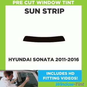 Voorgesneden getinte zonnestrip - voor Hyundai Sonata 2011-2016 - 5% limousine intern