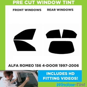 For Alfa Romeo 156 4-door - 1997 to 2006 Pre Cut Car Window Tint Kit - Front/Rear/All Windows - Various Shades