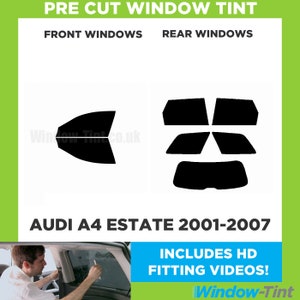 Für Audi A4 Estate - 2001 bis 2007 Vorgesägtes Auto Fensterknauf Kit - Vorder-/Rückseitig/Alle Fenster - Verschiedene Schirme