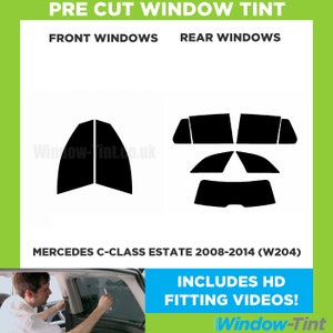For Mercedes C-Class Estate - 2008 to 2014 (W204) Pre Cut Car Window Tint Kit - Front/Rear/All Windows - Various Shades