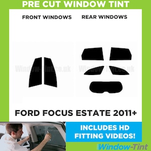 For Ford Focus Estate - 2011 and newer Pre Cut Car Window Tint Kit - Front/Rear/All Windows - Various Shades
